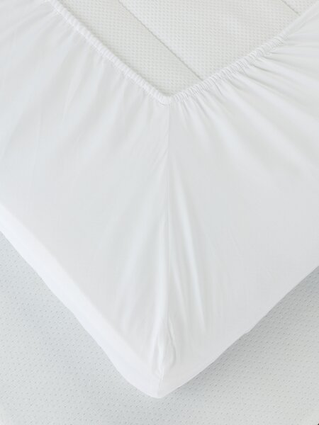 Hoeslaken dekmatras EDITH 90x200x6-10 wit