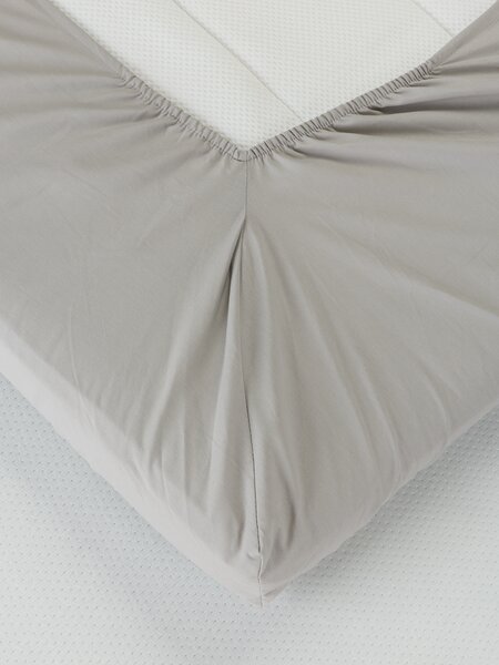 Hoeslaken dekmatras ELENORA 180x200x6-10 lichtgrijs