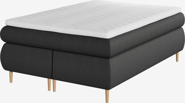Boxspring 140x200 ANDELVA + TOSEN grijs-40 medium