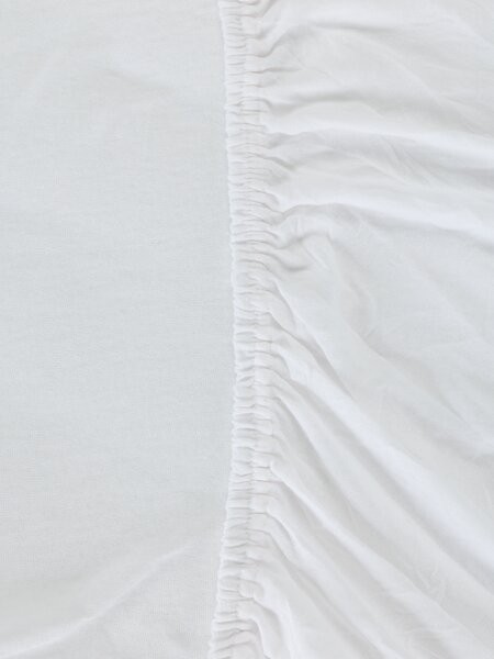 Jersey Fitted sheet JANNE King white
