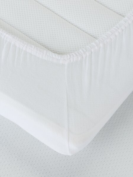 Jersey Fitted sheet JANNE King white