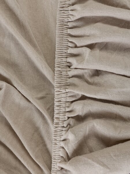 Jersey fitted sheet JANNE King Grey