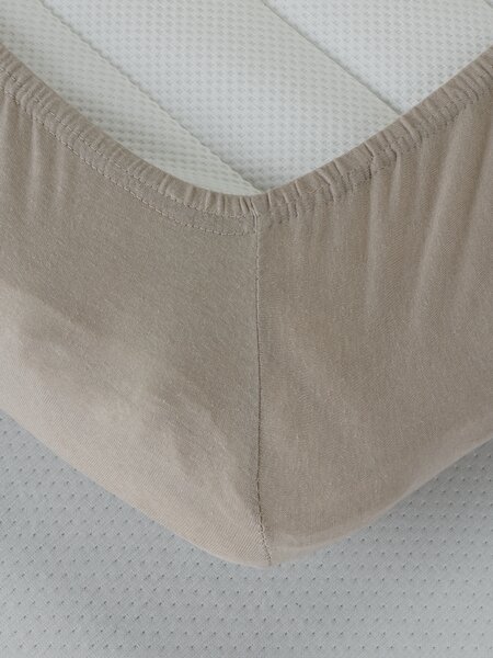 Jersey fitted sheet JANNE King Grey
