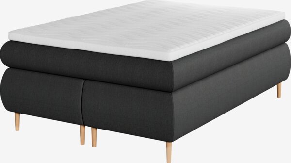 Boxspring 140x200 ANDELVA + TOSEN Grijs-40 medium