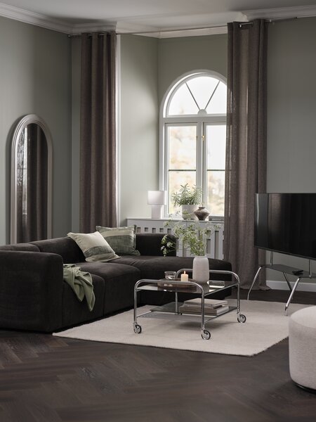 Modul-Sofa SKEJBY 3 Pers. Chaiselongue dunkelbraun
