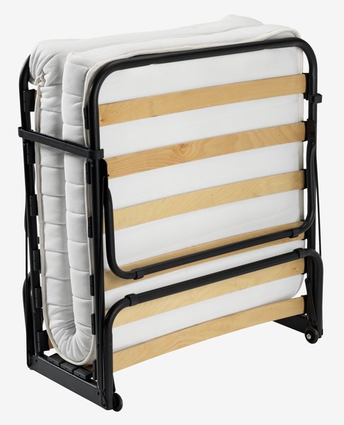 Lit d'appoint ILSKOV 80x193 blanc/noir