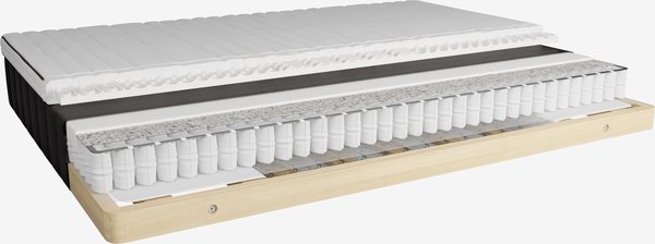 Boxmadras 140x200cm FJELNA PB20 grå-25 PU