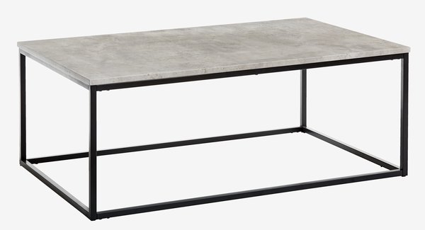 Coffee table DOKKEDAL 75x115 concrete color