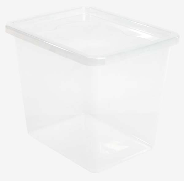 Кутия за съхранение BASIC BOX 31 литра с капак прозрачна