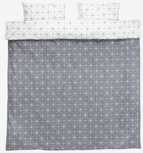 Duvet cover set ATLA KNG grey