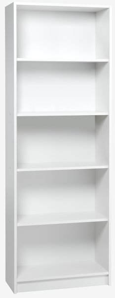 Bookcase HORSENS 5 shelves white