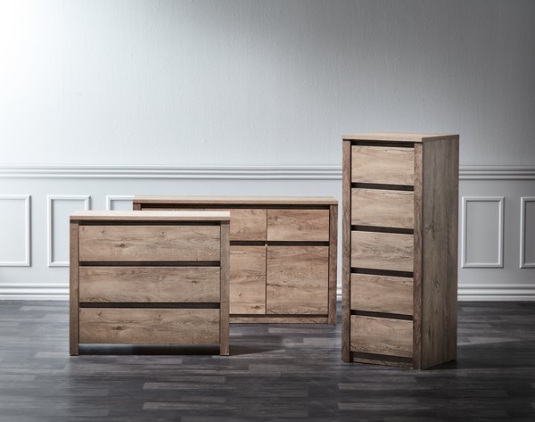 3 drawer chest VEDDE wild oak