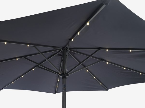Market parasol ASKIM D300 LED grey