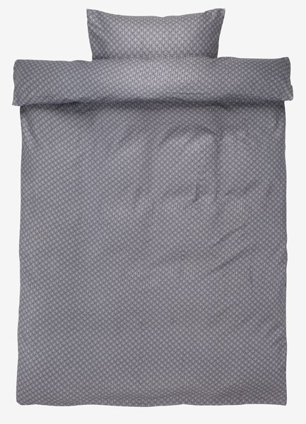 Parure de lit en seersucker KAREN 160x210 gris