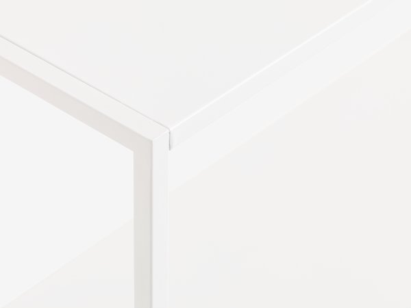 Sivupöytä VIRUM 26x80 sis. hyllyn valkoinen