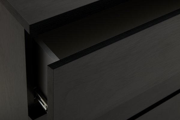 Commode LIMFJORDEN 4 tiroirs noir