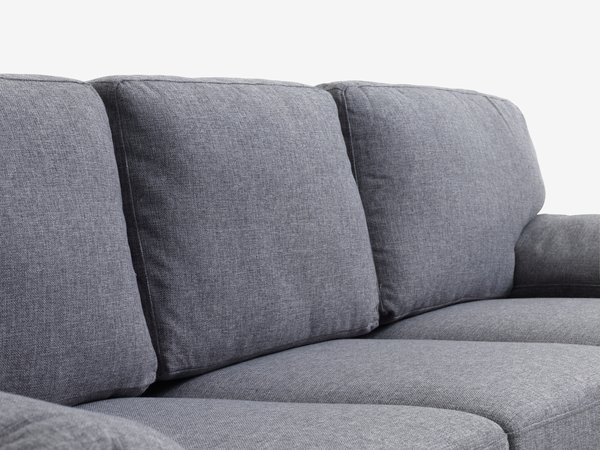 Sofá GEDVED chaise longue gris