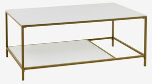 Coffee table PANDRUP 70x110 white/gold