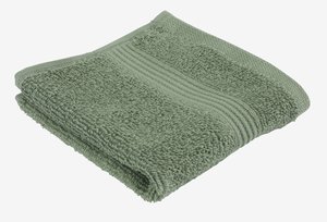 Asciugamano per il viso KARLSTAD 28x30 verde milit. KRONBORG