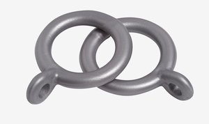 Curtain rings BALL 13-16mm 10 pack grey