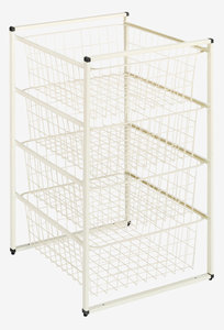 Wardrobe insert BARKHOLT 4 wire baskets