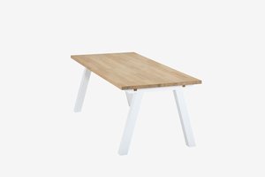 Blagovaonski stol SKAGEN 90x150 hrast/bijela