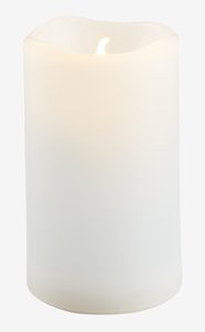 Ψηλό κερί LED SOREN Ø6xΥ9cm λευκό