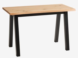 Pisalna miza SKOVLUNDE 60x120 naravni hrast/črna