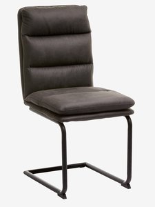 Jídelní židle ULSTRUP antracitový potah/černá
