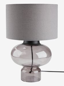 Lámpara de mesa EDMUND Ø25xA38cm gris