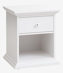 Bedside table FREDENSBORG 1 draw white