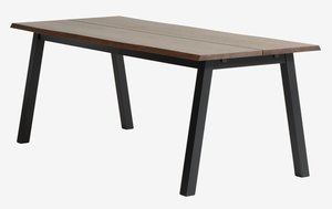 Dining table SKOVLUNDE 90x200 dark oak