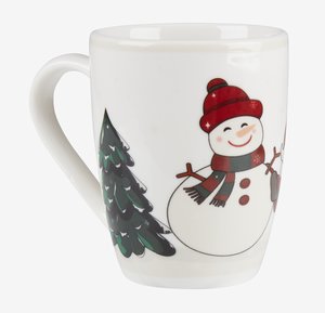 Karácsonyi bögre JULETRE ÁTM7xMA9cm porcelán 23cl