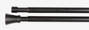 Διπλό κουρτινόξυλο CONE 200-340cm μαύρο