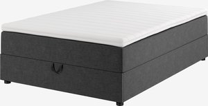 Łóżko kontynentalne 140x200cm HOLDA STORAGE GC25 szary-40