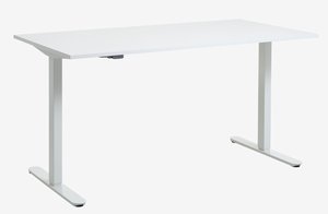 Höhenverstellbarer Schreibtisch SVANEKE 80x160 weiß