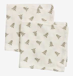 Cloth napkin MYLING 40x40 white pack of 2