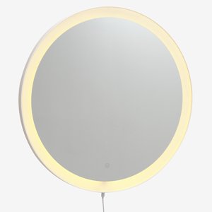 Zrcadlo ORUP s LED Ø55 bílá