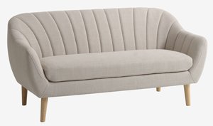 2,5-θέσιος καναπές EGEDAL μπεζ ύφασμα/χρωματισμένη δρυς