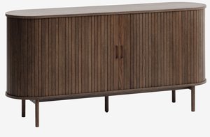 Sideboard LYNGVIG 160cm 2 Rollläden Eiche dunkel