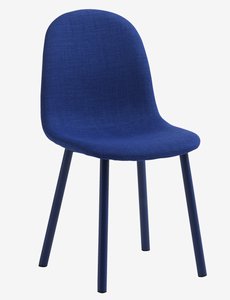 Dining chair EJSTRUP blue fabric