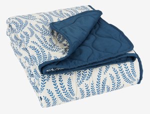 Quilted blanket SOMMEREIK 130x170 blue/white