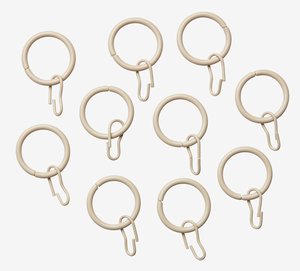 Curtain ring NATURE D19mm 10pcs/pk beige