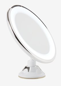 Огледало VEDDIGE с LED Ø20xВ22см бяло
