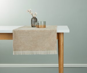 Table runner BRUNELLE 40x150 beige