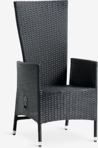 Cadeira reclinável SKIVE preto