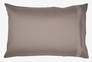 Funda de almohada de satén EA 50x70/75 gris claro