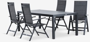 HAGEN L214 table + 4 MYSEN chaises gris