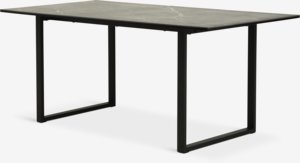 Eettafel MOSELUND 90x180 keramiek zwart