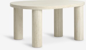 Coffee table LUNDEBORG 68x85 marble colour